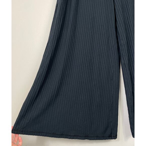 Free People Movement Blissed Out Wide Leg Pants Black Women’s Large - Picture 8 of 15